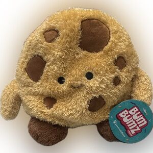 Bum Bumz Cruz the chocolate chip cookie Plush Toy NWT